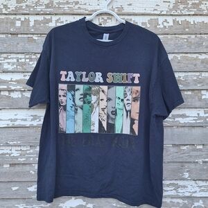 🌟 Taylor Swift The Eras Tour Navy T-Shirt Size XL